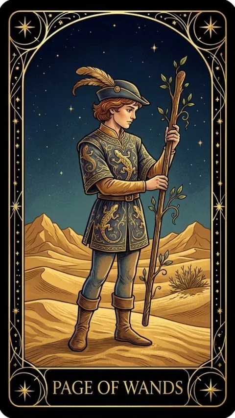 Паж Жезлів (Page of Wands)