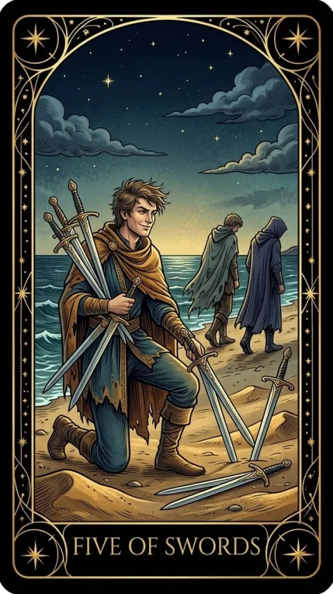 Пятёрка Мечей (Five of Swords)