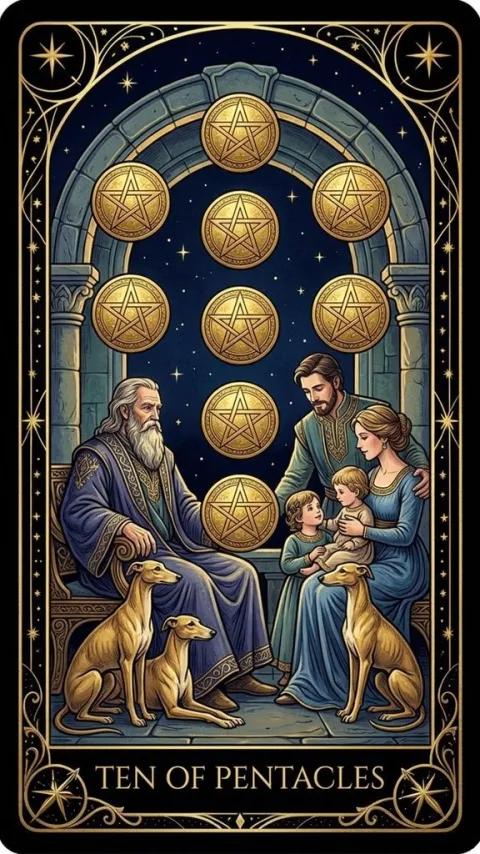 Десятка Пентаклів (Ten of Pentacles)