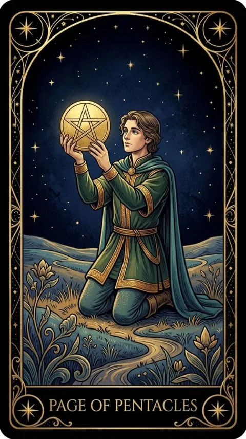 Паж Пентаклів (Page of Pentacles)